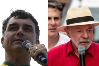 Flávio Bolsonaro e Lula