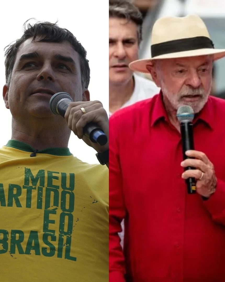 Flávio Bolsonaro e Lula