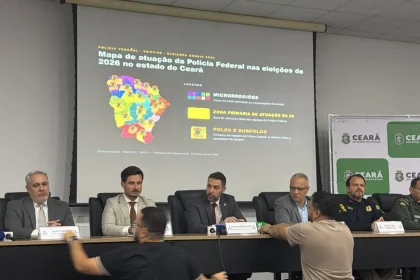 Coletiva - secretário estadual da Segurança Pública, Roberto Sá