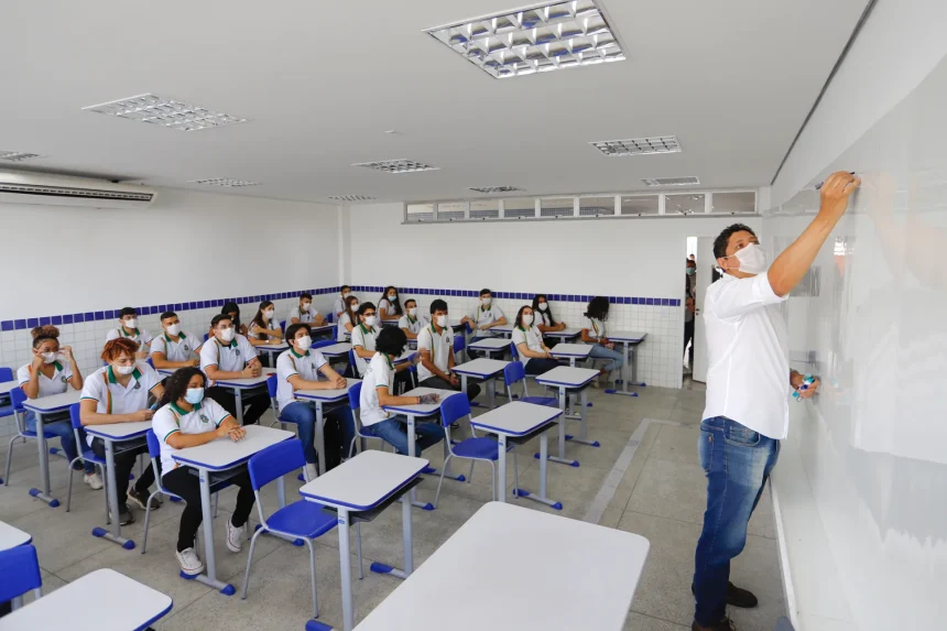 Professor dando aula