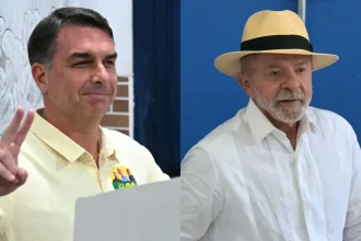 Flávio Bolsonaro e Lula
