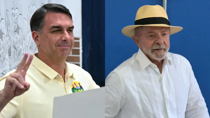 Flávio Bolsonaro e Lula