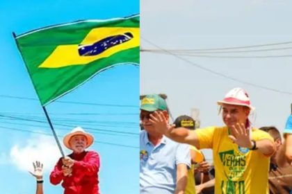 Lula e Flávio Bolsonaro